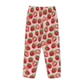 thumbnail image 5 of Naloa Cute Strawberry Print Women’s Ultra-Soft Comfy Pajama Lounge Pants with Pockets & Drawstring, 5 of 8
