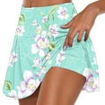 thumbnail image 2 of QATAINLAV Sport Yoga Skorts for Women 2024 Fashion Print Tennis Skirts Casual Stretchy High Waist Running Shorts Skirt Green S, 2 of 6
