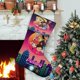 thumbnail image 1 of Penny Tema: Calcetines de Navidad, fino lino blanco para colgar en escaleras y chimenea, decoración navideña para el hogar, regalo de Navidad.54cm×38cm, 1 of 5