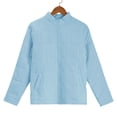 thumbnail image 5 of DondPO Puffer Jacket Womens Winter Coats For Women Warm Coat Loose Plain Quilted Coat Stand Collar Zip Up Jacket Outerwear wirh Pocket Furry Jacket Winter Jackets for Women Blue S Clearance！, 5 of 9