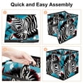 thumbnail image 4 of Zebra Foldable Storage Cubes with Handle, 10.8"x10.5"x10.6", Large Capacity Storage Basket Containers, 4 of 6