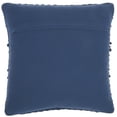 thumbnail image 2 of Mina Victory Life Styles Square Cotton Woven Stripes Throw Pillow in Navy, 2 of 5
