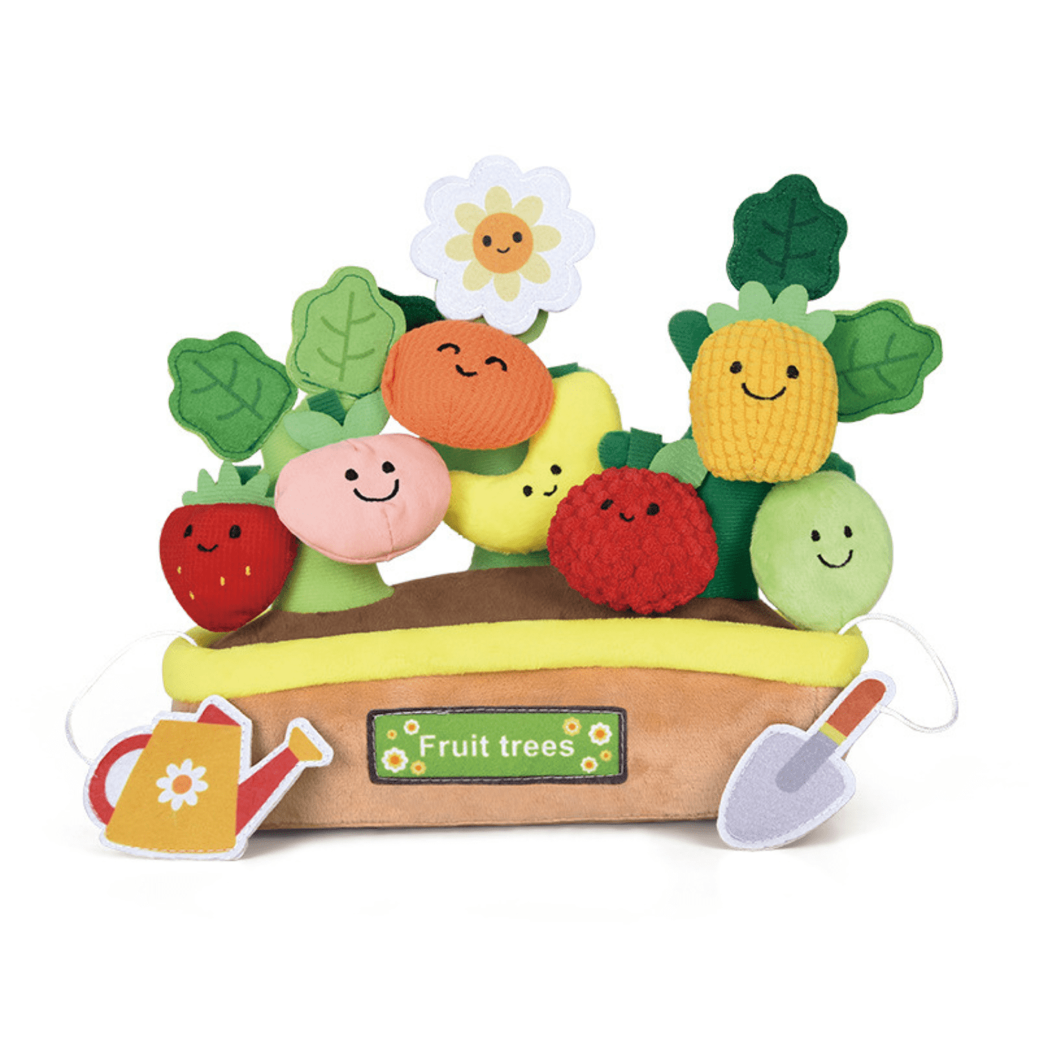 Fruit Trees Sensory Plush Toy – 11-Piece Montessori Farm Play Set for ...