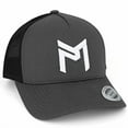 thumbnail image 2 of Discraft Paul McBeth PM Logo Snapback Trucker Disc Golf Hat - Gray, 2 of 3