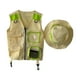 thumbnail image 3 of Chaleco de explorador para niños, sombrero, juego de rol, disfraz de cosplay, conjunto de pesca para niños Verde, 3 of 9