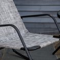 thumbnail image 6 of Outsunny Sling Fabric Rocking Chair with Quick-Drying Seat, Grey, 6 of 8