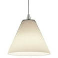 thumbnail image 2 of Accesslighting 28004-3C-BS-WHT Martini LED Cord WHT Glass Pendant, Brushed Steel, 2 of 5