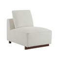 thumbnail image 5 of GDF Studio Modern 3-Seater L-shaped Modular Sofa with Boucle Upholstery, Rubberwood Frame, Beige & Brown, 5 of 26