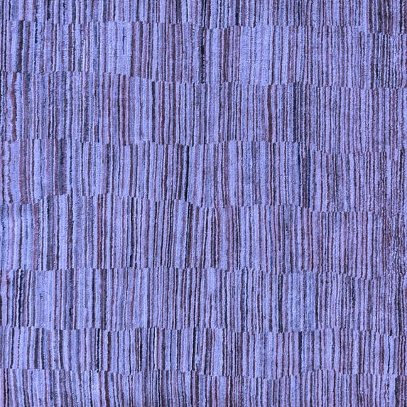 Ahgly Company Indoor Square Abstract Blue Modern Area Rugs, 5' Square