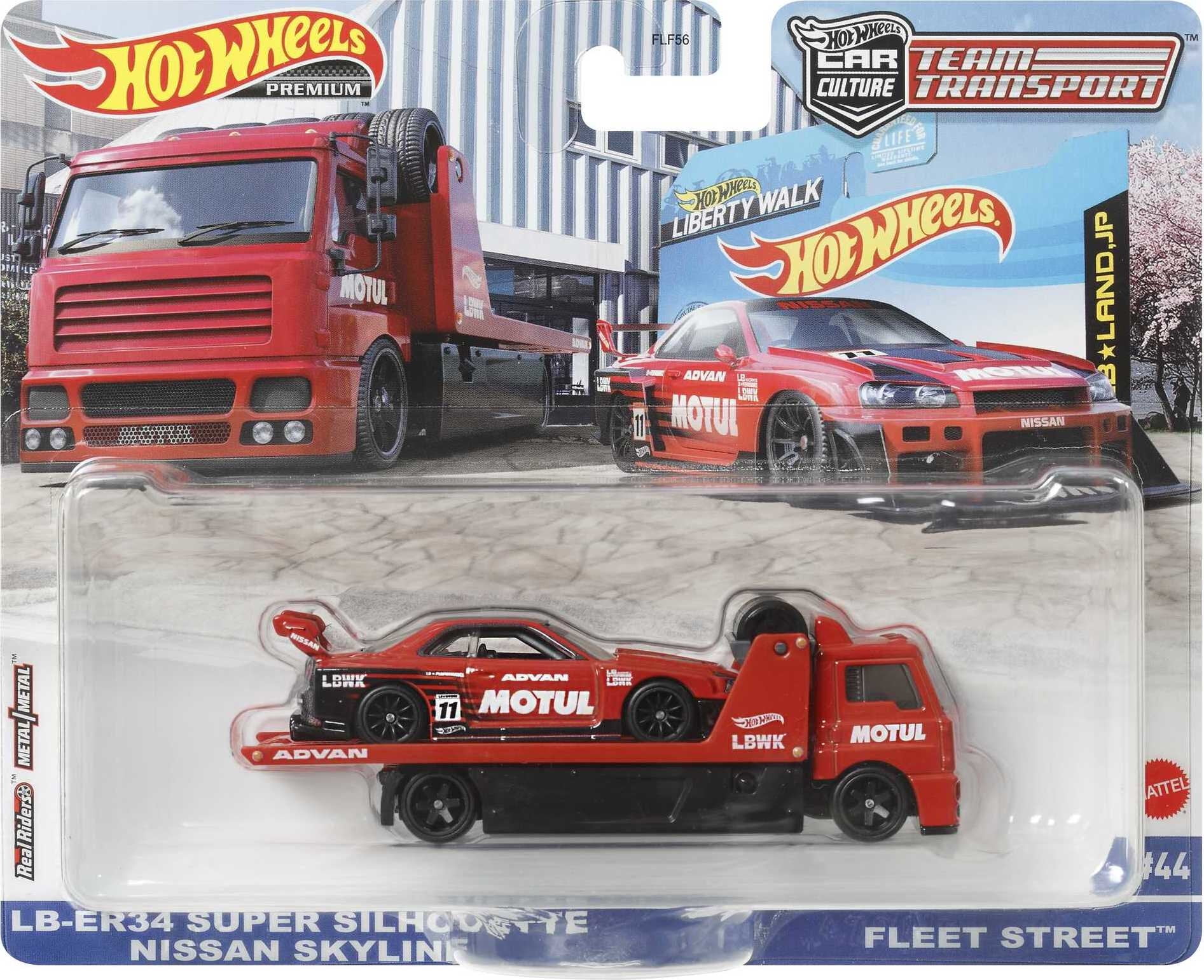 Hot Wheels LB-ER34 Super Silhouette Nissan Skyline Team Transport