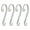 Silver Glitter, variant on Haute Decor Stocking Scrolls Holiday Stocking Hanger, Silver Glitter (4 Pack)