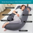thumbnail image 2 of Almohada Maternal Enfriadora en U Sasttie de 57" para Posicionamiento Corporal, 2 of 7