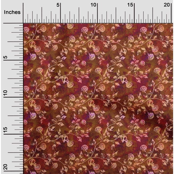 oneOone Cotton Poplin Brown Fabric Batik Sewing Fabric By The Yard Printed Diy Clothing Sewing Supplies 56 Inch Wide