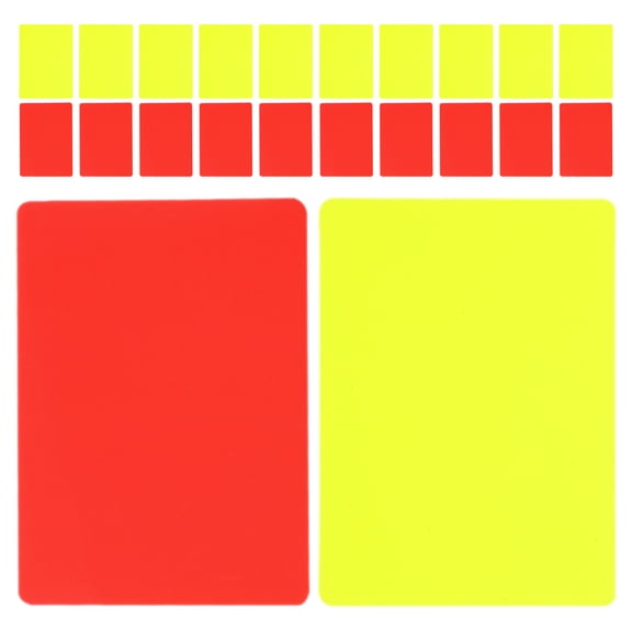 AURARMLET 22Pcs Referee Scorebook PVC Assorted Color for Sports Officials Professional Football Games for Fan Gear