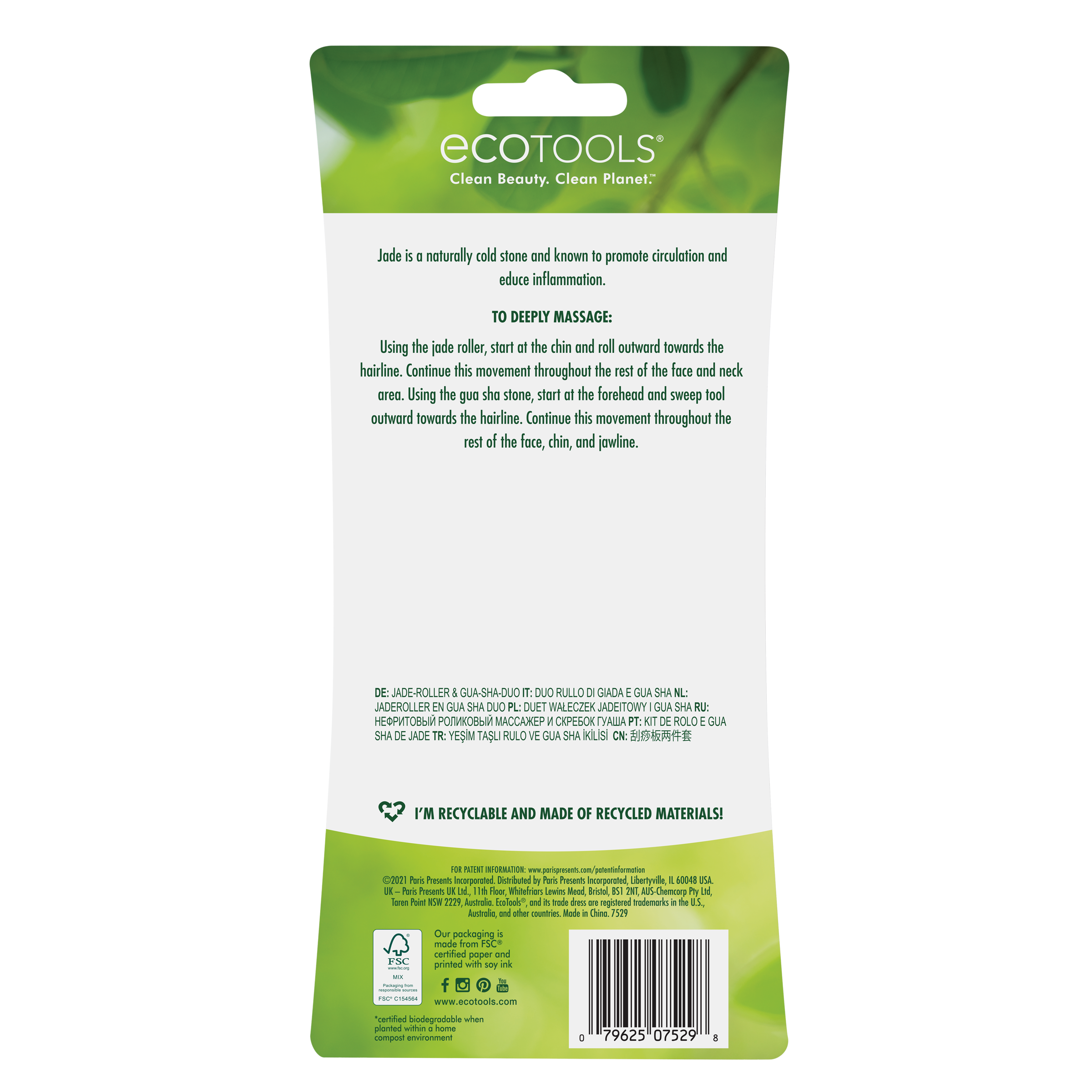 EcoTools Jade Roller and Gua Sha Stone Duo Pack photo 8