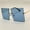 Blue, variant on Oversized Sunglasses Women Vintage Lady UV Protection Square Fashion Black