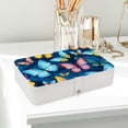 thumbnail image 6 of Butterfly PU Leather Earring Organizer with Removable Compartment - Portable Jewelry Stand, Bracelet Holder, Display Case, 6 of 6