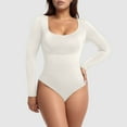 thumbnail image 2 of Ticikt Shapewear Bodysuit Tummy Control Body Shaper for Women Seamless Waist Snatching Shaper,Color:Beige,S, 2 of 7
