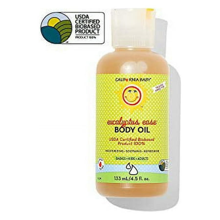 California Baby Eucalyptus Ease Tranquil Relief Massage Oil, 4.5 Fl Oz