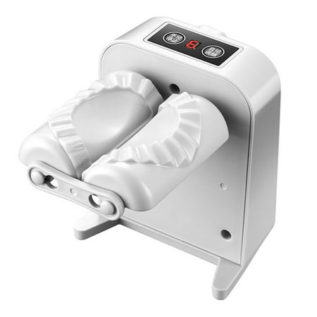 

Xinwanna 1 Set Dumpling Maker Improve Efficiency Imitate Handmade Labor-saving Electric Automatic Dumpling Wrapper Machine Kitchen Supply (White)