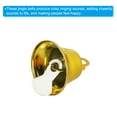thumbnail image 4 of Uxcell Mini Jingle Bells 0.6" Metal Hanging Bells Yellow 50Pack, 4 of 5