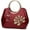 Red 2, variant on Women Elegant Handbag and Purse Top Handle Bag Floral Print Patent Leather Tote Satchel Clutch Shell Shoulder Crossbody Bags