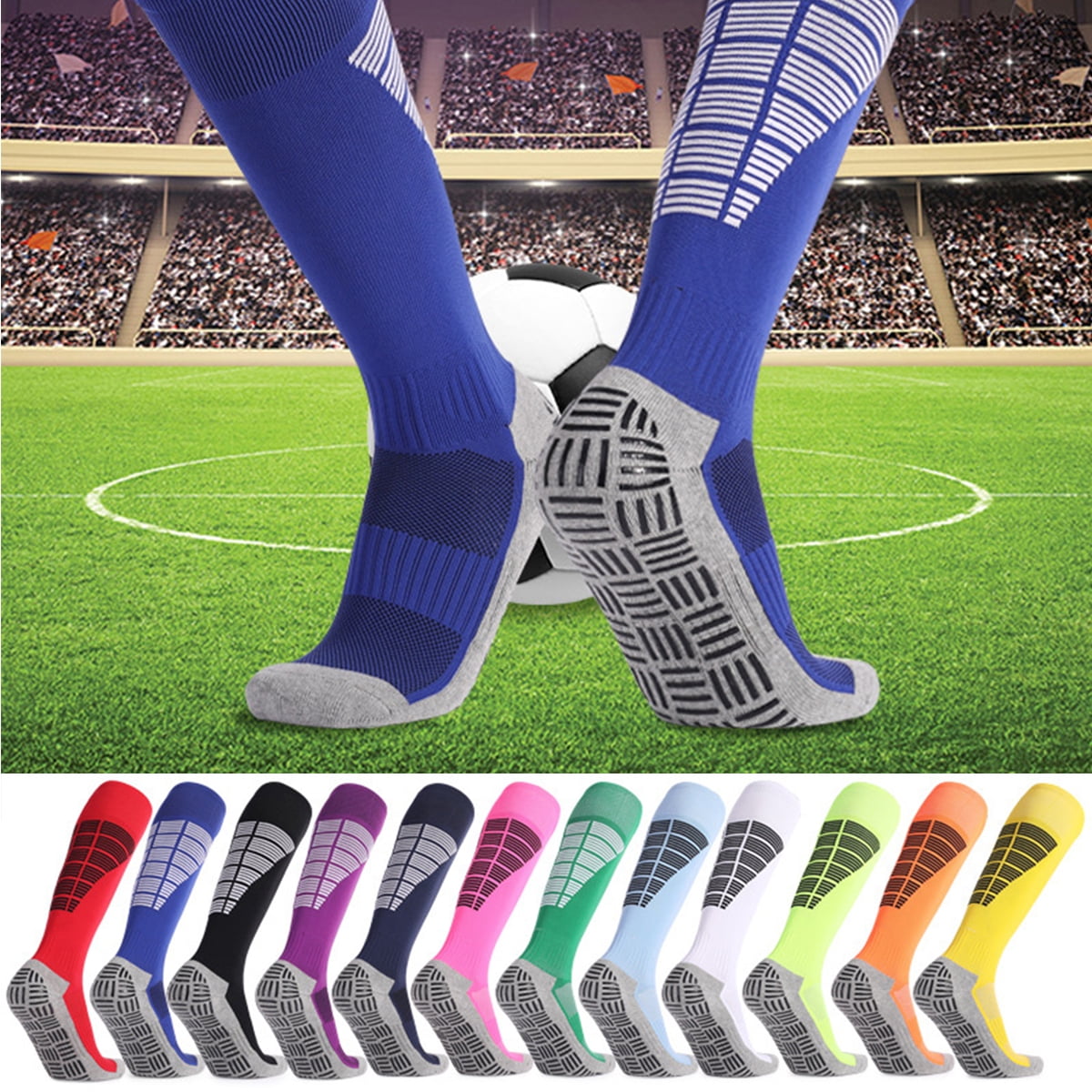 High Quality Anti Slip Gold Youth Soccer Socks For Men And Women Non Slip  Grip Football, Basketball, Hockey, And Sports Sizes Available From  Jolieanna, $3.36