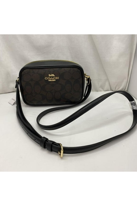 Pre-Owned COACH Signature Mini Jamie Camera Bag Shoulder Brown CQ874