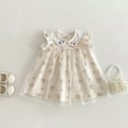 thumbnail image 1 of Robes pour Filles Sans Manches à Volants en Tulle Robe de Bébé Robes de Printemps pour Filles Robe d'Anniversaire Tenue de Bébé Fille 7-8 Ans, 1 of 4