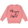 thumbnail image 2 of Inktastic Life is Better at the River Fishing Pole with Bobber Toddler Sweatshirt, 2 of 4