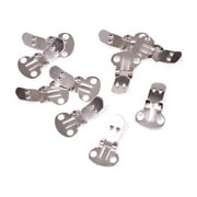 10-20PCS Blank Stainless Steel Shoe Clips Clip on Findings for Wedding Craft