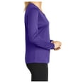 thumbnail image 4 of Yellow Rooster Women's Long Sleeve PosiCharge Competitor V-Neck Tee Purple M, 4 of 7