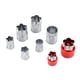 thumbnail image 4 of Juego de cortadores de frutas y verduras de acero inoxidable: 8 moldes con forma de flor para deliciosas decoraciones de galletas, 4 of 8