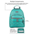 thumbnail image 4 of Eastsport Lauren Mini Backpack, Aztec Ash Grey, 4 of 13
