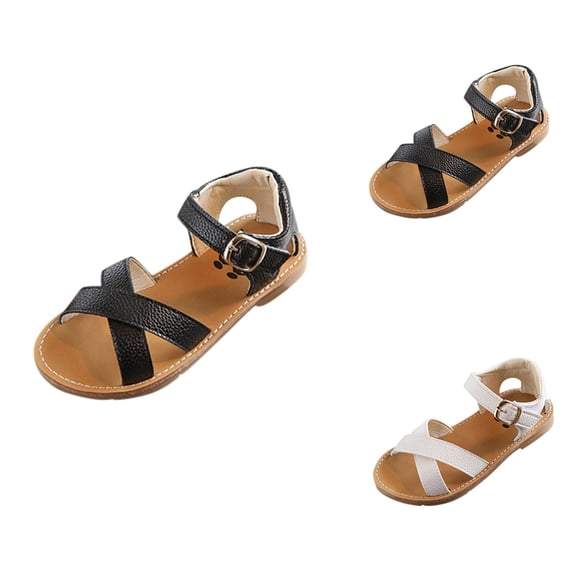 Fashion Summer Children Kids Girl Boy Outdoor Soft Cross Sandals Slippers, Little Girls Strappy Water Non- Flats Comfort Open Toe Shoes