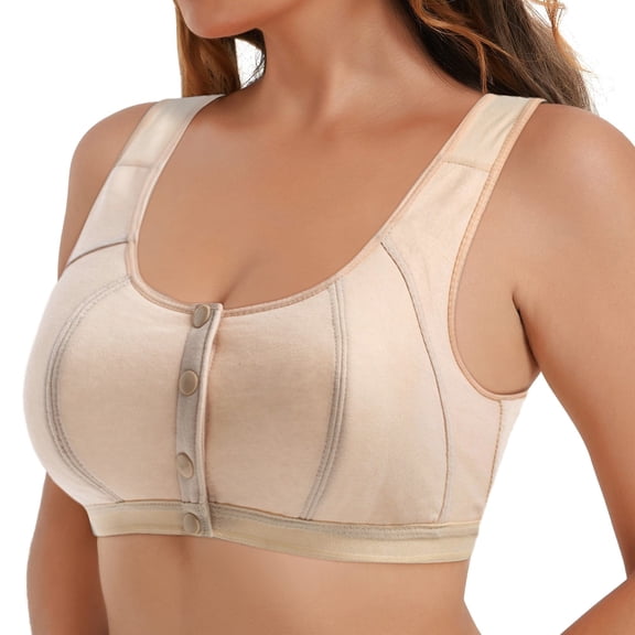Vedolay Womens Lingerie Women's Silk Satin Triangle Bralette Soft Cup Wireless Bra Smooth and Comfortable Wire Free Bra Top,Khaki 44