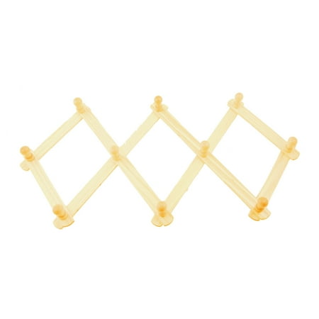Unique Bargains Round Knobs Design Wooden Wood Hanger for Clothes Apparel