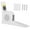 White, variant on M Buder 78.7 inches / 2 Meters Height Stature Meter Retractable Measuring Tape Ruler Metal Measuring Tool, Black