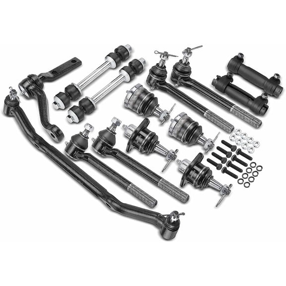 A-Premium 14Pcs Front Suspension Kit, Upper Lower Ball Joint Inner Outer Tie Rod End Sway Bar Links, Compatible with Chevrolet Blazer 96-05, S10 96-03,GMC Jimmy 96-01,Sonoma 96-03,Isuzu Hombre, RWD