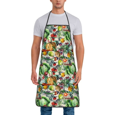 

Junzan Vegan1 Print Kitchen Cooking Aprons Chef Apron for Men and Women Professional for Cooking Bib Aprons for Kitchen/Crafting/BBQ/Drawing