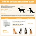 thumbnail image 5 of YOKWOK 48 Inch Heavy Duty Indestructible Dog Crate Cage, Chew Proof & Escape-Proof XL Kennel for High Anxiety Large Dogs, with Locking Wheels and Removable Tray for Indoor & Outdoor Use, White, 5 of 10