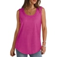 thumbnail image 5 of Womens Clothing Kelon Womens Summer Sleeveless Tank Tops Cowl Neck Fashion Beach Vacation Clothes Business Casual Outfit, M, 5 of 7