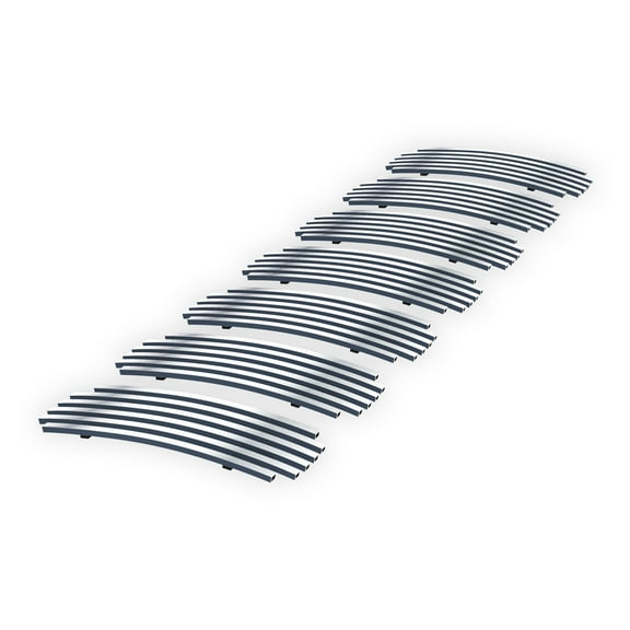 APS Premium Stainless Steel Chrome 8x6 Billet Grille Insert Compatible with Jeep Liberty 2005-2007 Main Upper N19-S69456J