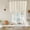 Beige, Cream, variant on Boho Leaves Tie Up Curtains 45 Inches Long, Kitchen Window Curtains Over Sink, Retro Beige Abstract Modern Stripes Small Window Curtains Shade Balloon Curtains Valances for Bedroom/Cafe 34"x45"