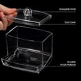 thumbnail image 5 of Dispensador de soporte de 10oz, organizador de baño transparente grande, accesorios de decoración para almacenamiento, soporte de bolas de algodón, tarros de boticario, 5 of 5