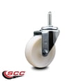 thumbnail image 2 of 4 Inch Nylon Wheel Swivel 3/4 Inch Threaded Stem Caster Service Caster, 2 of 2