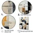 thumbnail image 3 of Designart "Abstract Shapes With Ivory Illusions II" Abstract Shapes Floater Framed Canvas Wall Art, 3 of 5