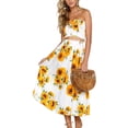 thumbnail image 1 of blouse Florale pour Femmes, Jupe maxi Costume Robe, 1 of 7