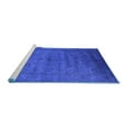 thumbnail image 2 of Ahgly Company Machine Washable Indoor Rectangle Oriental Blue Industrial Area Rugs, 6' x 9', 2 of 4