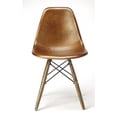 thumbnail image 3 of Medium Brown Leather Dining Chair, 3 of 6